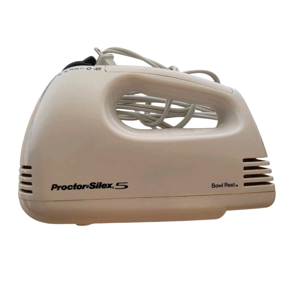 Proctor Silex White 5 speed‎ Hand Mixer 62515PS